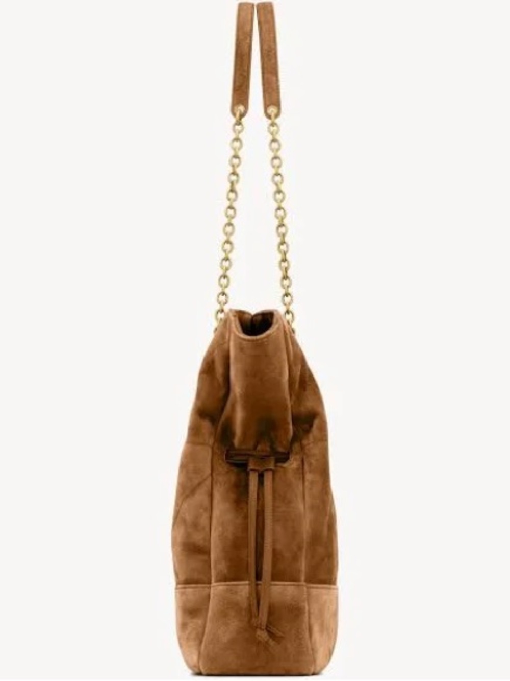 Authentic Saint Laurent Women's Jamie Suede Drawstring Tote Bag - Picture 2 of 15